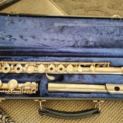 Armstrong 103 Student Model Open-Hole Flute with C Foot, Inline G 2010s - Silver-Plated image 1