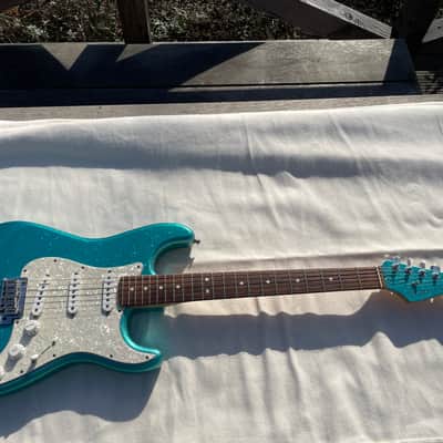 Fender Stratocaster Mars Music Limited Edition 2001 Aqua Green Sparkle image 7