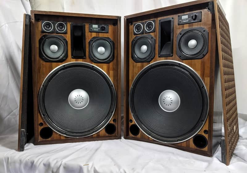 Vintage Pair of Sansui SP-X8000 4 Way 6 Speaker System - 70s Japan