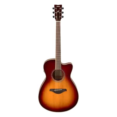 Yamaha FSC-TA TransAcoustic Concert Cutaway Acoustic-Electric Guitar - Brown Sunburst image 3