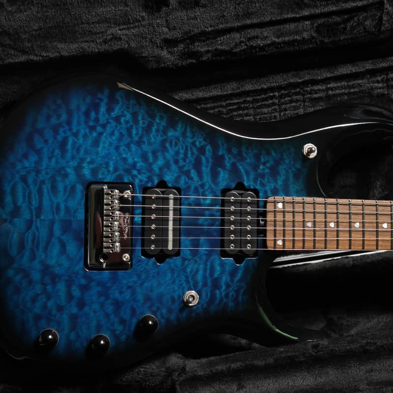 2016 Music Man BFR JP-6 Quilt Top Balboa Blue Burst
