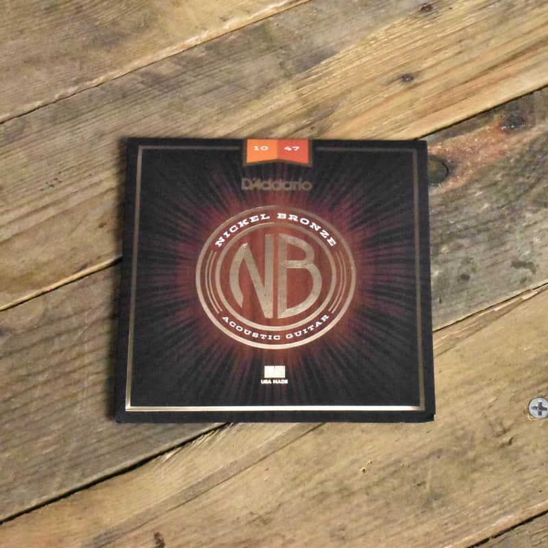 D'Addario NB1047 Nickel Bronze Acoustic Guitar Strings Extra Light 10-47 image 1