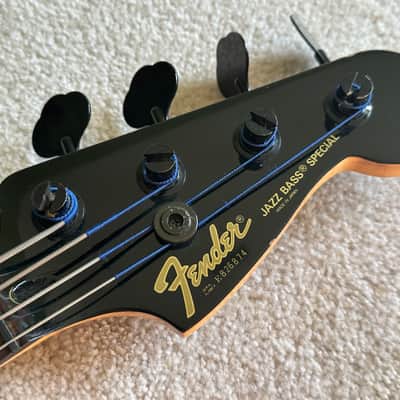 Vintage Fender Contemporary Jazz Bass Special Fretless 1989 MIJ Japan Black image 7