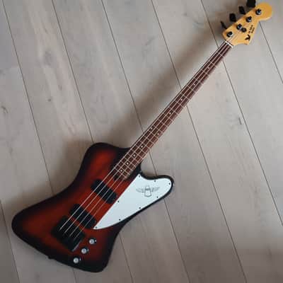 OX Bird Fenderbird  Bass, Gibson TB USA pickups, John Entwistle,2010s - Redburst image 12