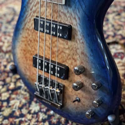 Jackson JS Series JS3Q Spectra Bass 2020 - Present - Amber Blue Burst image 7