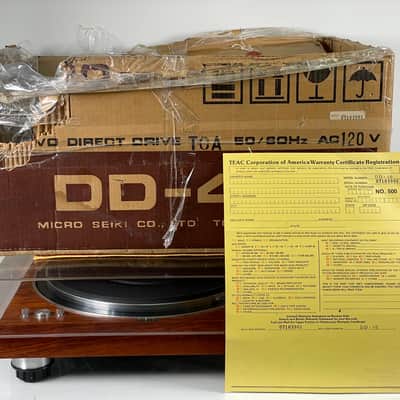 NOS Micro Seiki DD-40 Direct Drive Turntable w/ Shure V 15 Type IV Cartridge image 1