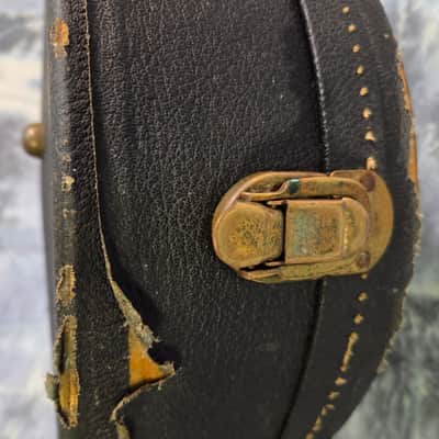Vintage RARE 1962 to 1967 Gibson No Logo Black Gold Plush ES 335 330 Hard Shell Electric Guitar Case image 10