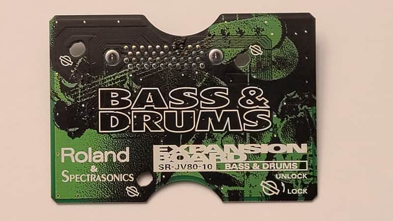 Roland SR-JV80-10 Bass and Drums Expansion Board 1990s - Green
