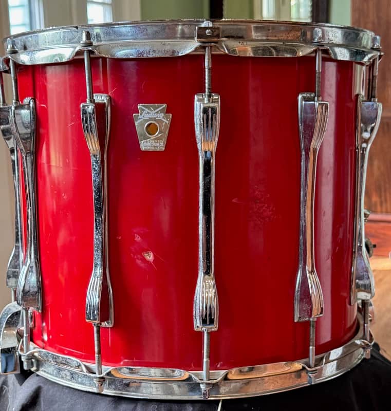 Ludwig 80's 11 x 14" Marching Snare Drum 12 Lugs USA image 1