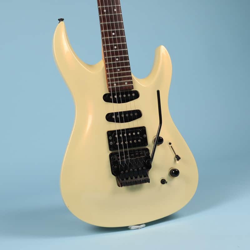 90s Yamaha RGZ-II Electric Super Strat Pearl White Guitar Made in