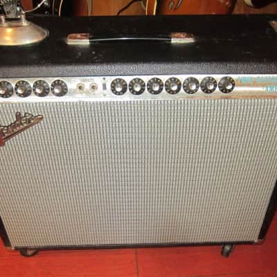 1971 Fender Twin Reverb Silverface w/ Footswitch image 1