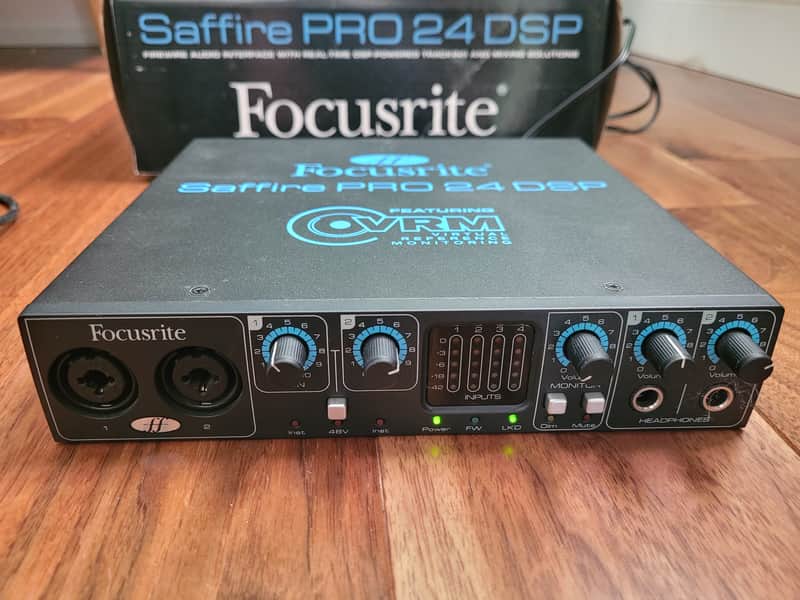Focusrite Saffire Pro 24 DSP Firewire Audio Interface 2000s - Black image 1