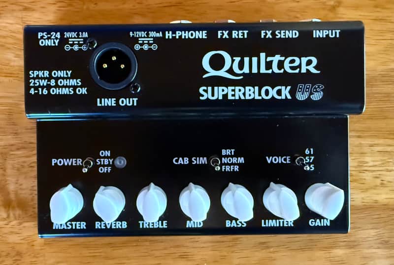 Quilter SuperBlock US 25-Watt Pedalboard Guitar Amp 2025 - Black image 1