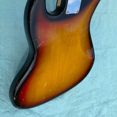 Fender Jazz Bass 1972 - Suburst - Maple Fingerboard with Black Blok image 12