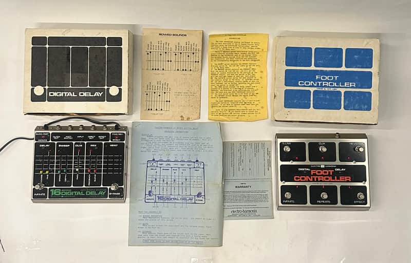 Rare Vintage Original Electro Harmonix 16 Second Digital Delay w Footswitch Orig Boxes Instructions image 1