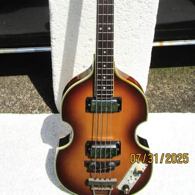 Greco VB-650 Beatle Bass Guitar, 1977, Japan, Set Neck, Gig Bag image 1
