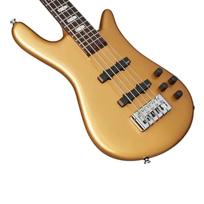 Spector Euro 5 Classic Bass Guitar - Metallic Gold image 10
