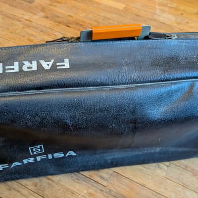 Leather Carrying Case for Farfisa Fast 2 49-Key Organ 1968 - 1971 image 3