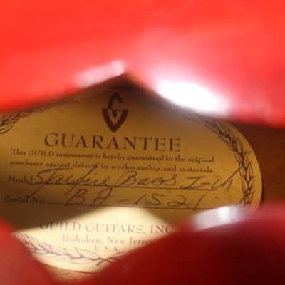Guild Starfire bass 1967 - red image 13