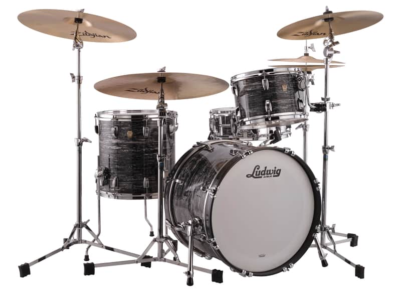 Ludwig *Pre-Order* Classic Maple Vintage Black Oyster 20x16, 12x8, 13x9, 14x14, 16x16 Shells Drums Custom Special Order Authorized Dealer image 1