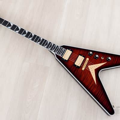 2022 Gibson Custom Shop Dave Mustaine Flying V EXP Limited Edition Red Amber Burst w/ Case, CoA, Tags image 10