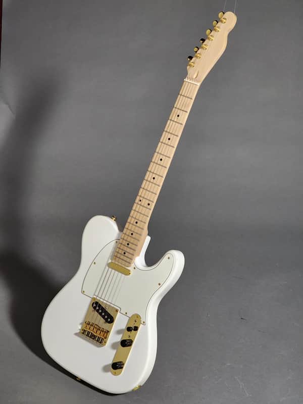 Partscaster Telecaster Style 2020's - Artic White - Gold Hardware image 1