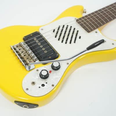 [SALE Ends June 25] MarineRider MR-1 Yellow Mosrite Ventures Copy Built-in Amp travel guitar Made in JAPAN image 3