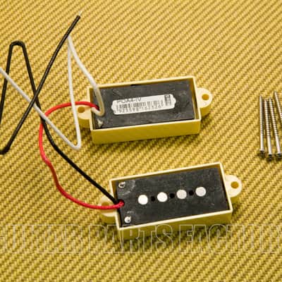 PU-B101-C Cream 4-String Alnico Pickup Set Fender Precision P Bass® w/Screws image 2