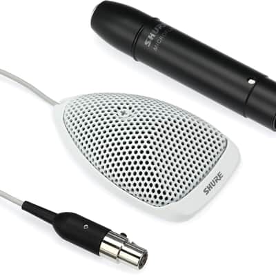 Shure MX391W-A/O Omnidirectional Boundary Microphone