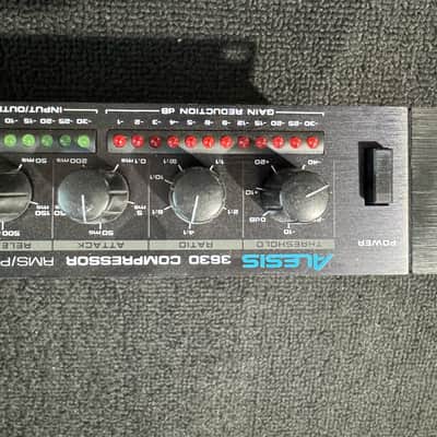 Alesis 3630 Dual-Channel Compressor / Limiter with Gate 1990s - Black image 3