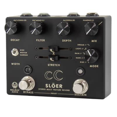 Walrus Audio SLOER Stereo Ambient Reverb - Black image 3