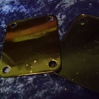 1987 Ibanez Neck Plate Black W/screws image 4