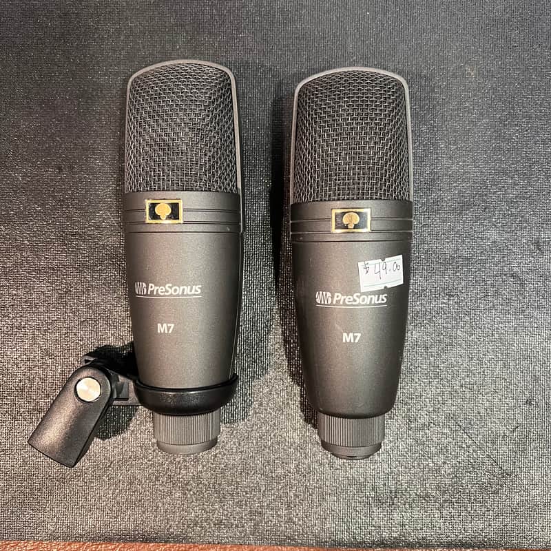 2 PreSonus M7 Condenser Microphones (Comes with 2 Mics) - Black image 1