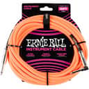 Ernie Ball 6079 Cables instrument gaine tissée jack/jack coudé 3m orange