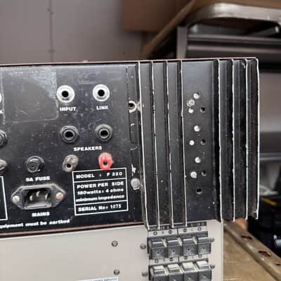 Vintage 1970s White / Matamp Tour Range F320 Solid State Stereo Power Amplifier image 13