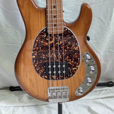 Ernie Ball Music Man StingRay Special 4 H 2024 Hot Honey Roasted Maple Neck Mono Case image 1