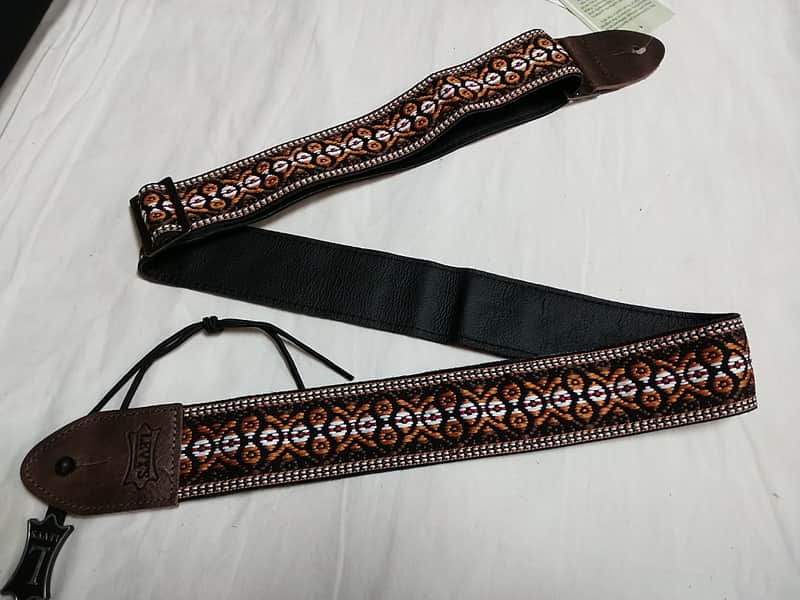 Levy's vintage style Hootenanny guitar strap NEW brown M8HTV-20 image 1