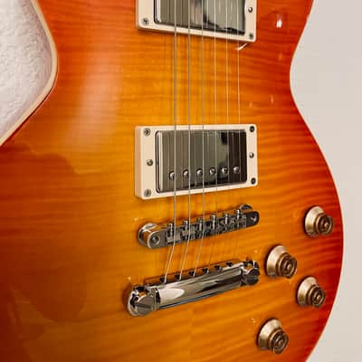 Edwards E-LP-S Les Paul Flamed Maple Top w/Upgrades and Gibson Case 2021 - Cherry Sunburst image 9