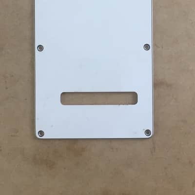 Fender Squier Vintage Relic White Guitar Bridge Tremolo Back Plate Cover Modern Strat image 1