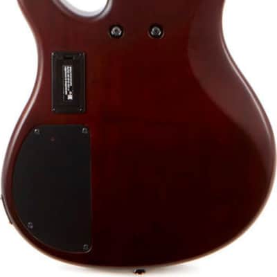 Yamaha TRBX504 4-String Bass Guitar, Rosewood Fingerboard, Translucent Brown image 3
