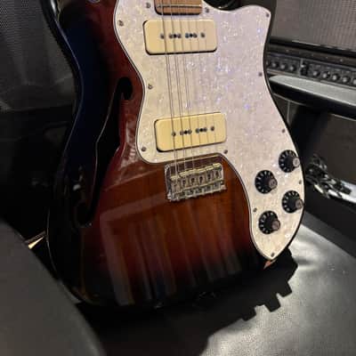 TRADES WELCOME Fender Modern Player Telecaster Thinline Deluxe roasted maple neck Seymour Duncan Affinity locking tuners image 3