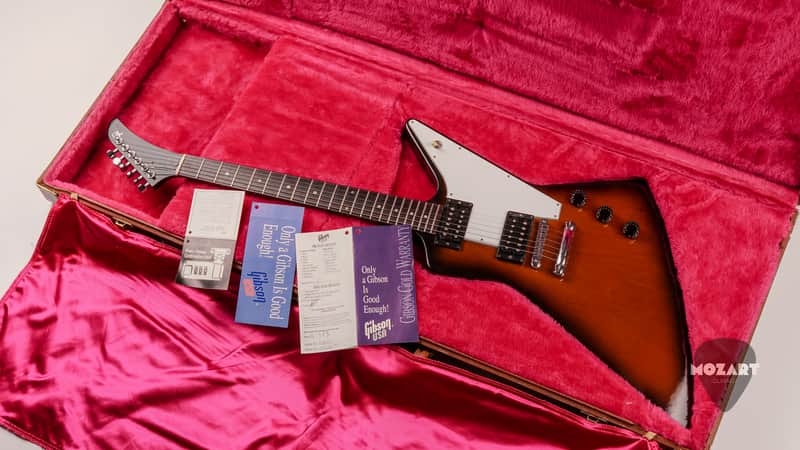 Gibson Explorer '76 Reissue 1993 Vintage Sunburst – USA, OHSC, Documents, Excellent Condition