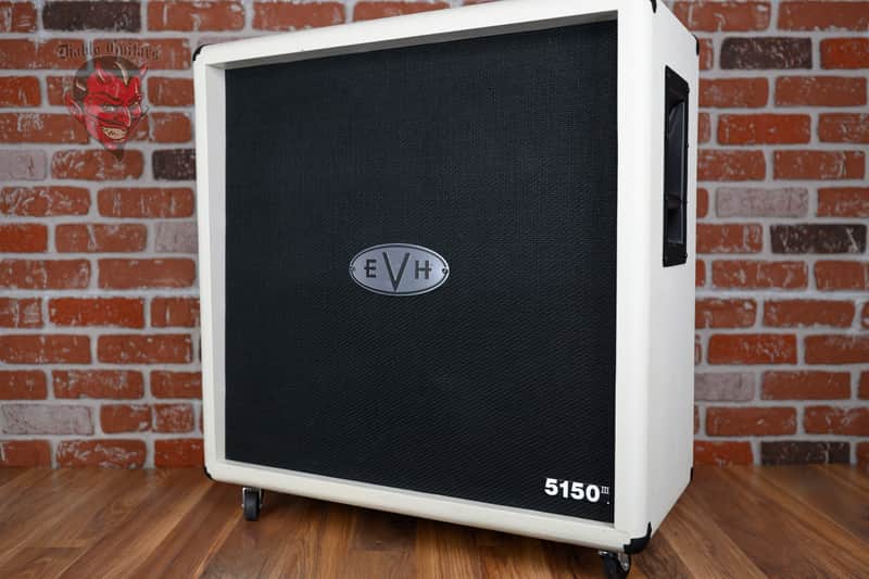 EVH 5150 III 412 4X12 Cabinet 2022 - White Tolex image 1
