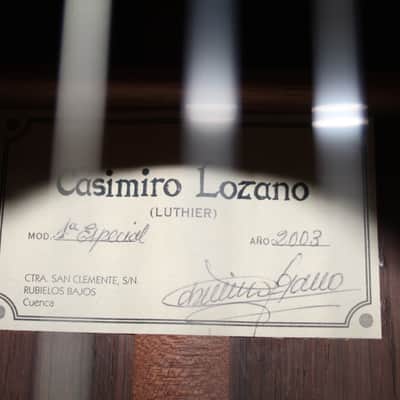 Used 2003 Casimiro Lozano 1A Especial Nylon String Classical Guitar - Made in Spain image 6