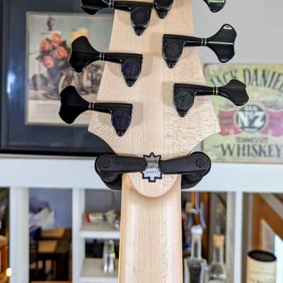 F Bass BN6 Deluxe: Walnut Top, Birdseye Maple fingerboard, 16mm spacing, Matching Ramp image 8