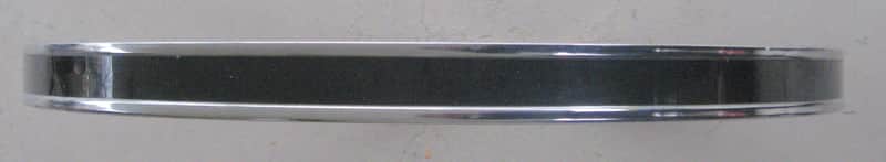Chinese 22" Bass Drum Rim 2010s - Chrome/Black image 1