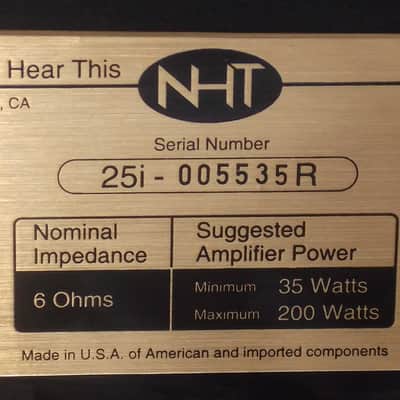 NHT 2.5i vintage stereo speakers image 11