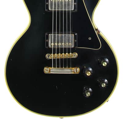1973 Gibson Les Paul Custom BLACK BEAUTY Vintage Electric Guitar Original PAT # Pickups image 5