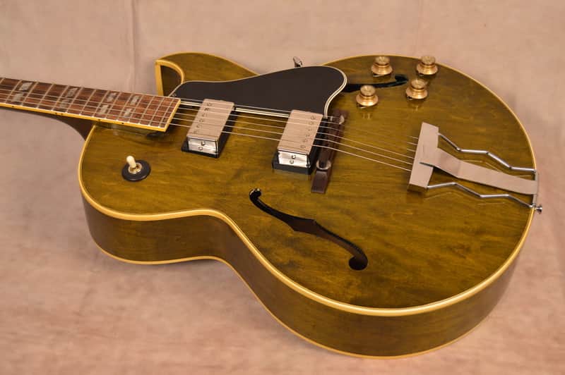 Vintage 1966 Gibson ES-175D - Super Rare "Royal Olive" factory finish Custom Order!  Amazing player! image 1
