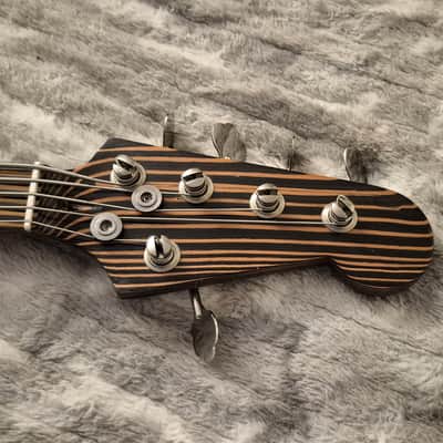 Fender Precision V Parts Bass - 5-String - Zebrawood Neck - 2000s - Candy Apple Red image 7